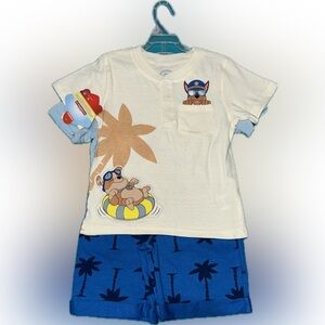 Boys Nickelodeon Paw Patrol Cream & Blue 3pc Set - 5
